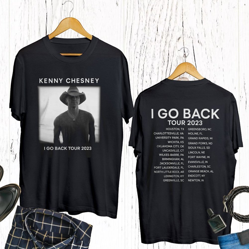 I Go Back Tour Tshirt 2 Sided Kenny Chesney Country Music Shirt